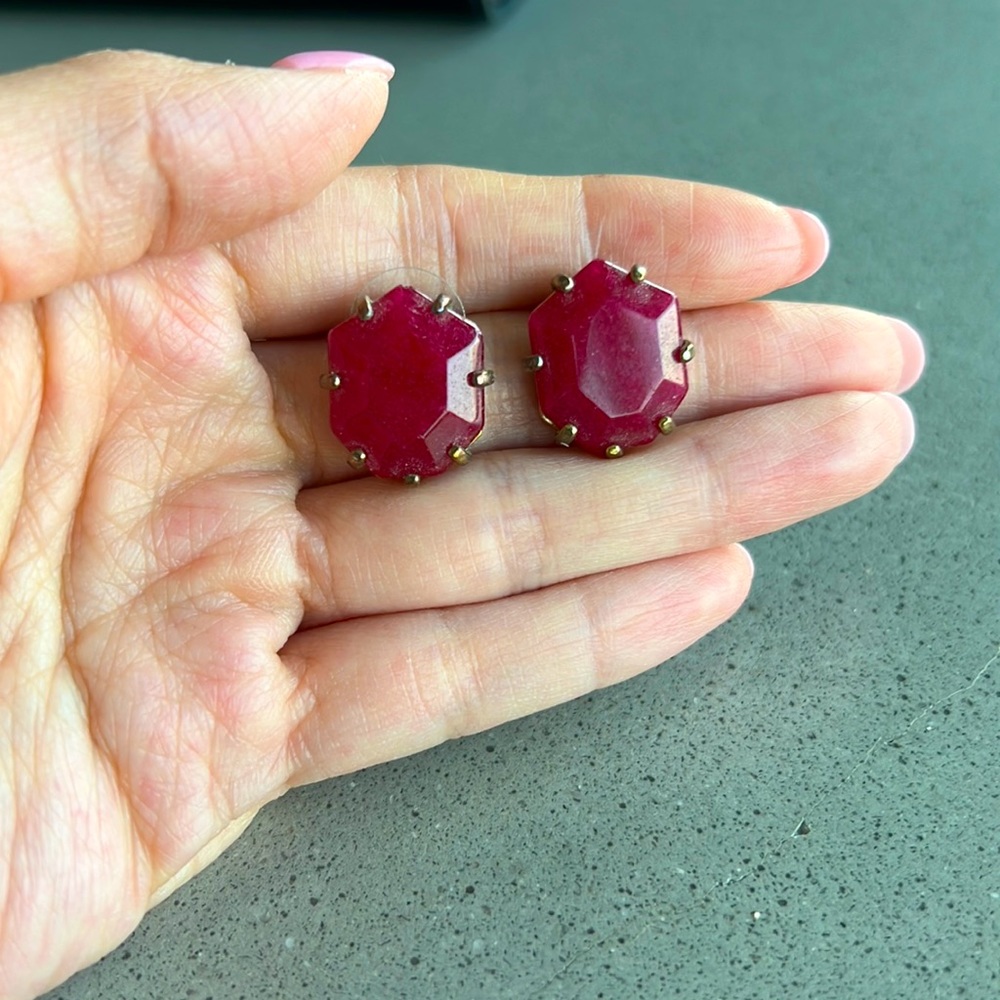 Kendra Scott Morgan Earrings - Garnett Ruby DISCONTINUED
